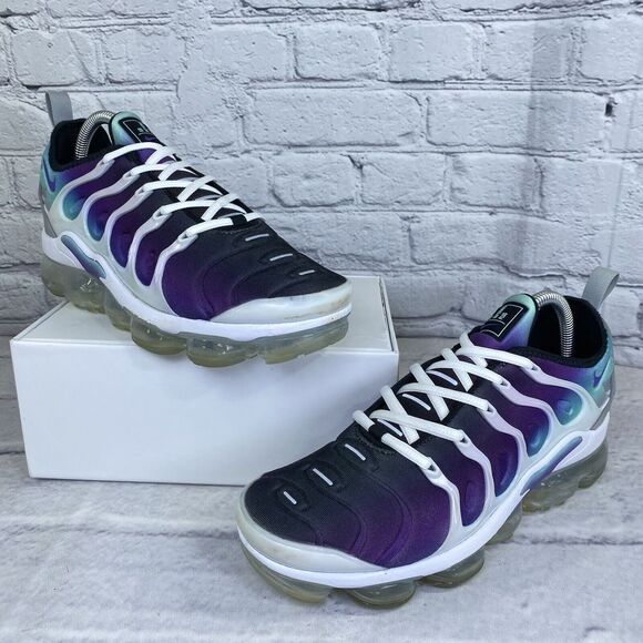 Nike Air Vapormax Plus Mens Size 8 White/Fierce Purple 924453-101 Sneakers Grape - Picture 3 of 15